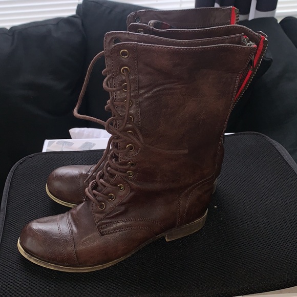 Steve Madden combat boots sz 7 - Picture 4 of 5